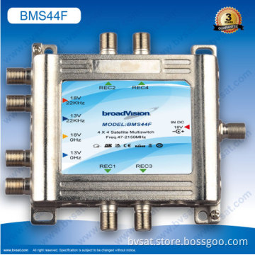 Unique Satellite Splitter Zinwell 4 X 4 Multiswitch For Sat Tv System 